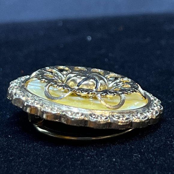 Western Germany Gold Tone Collar/Scarf Clip (4105) - Picture 3 of 5